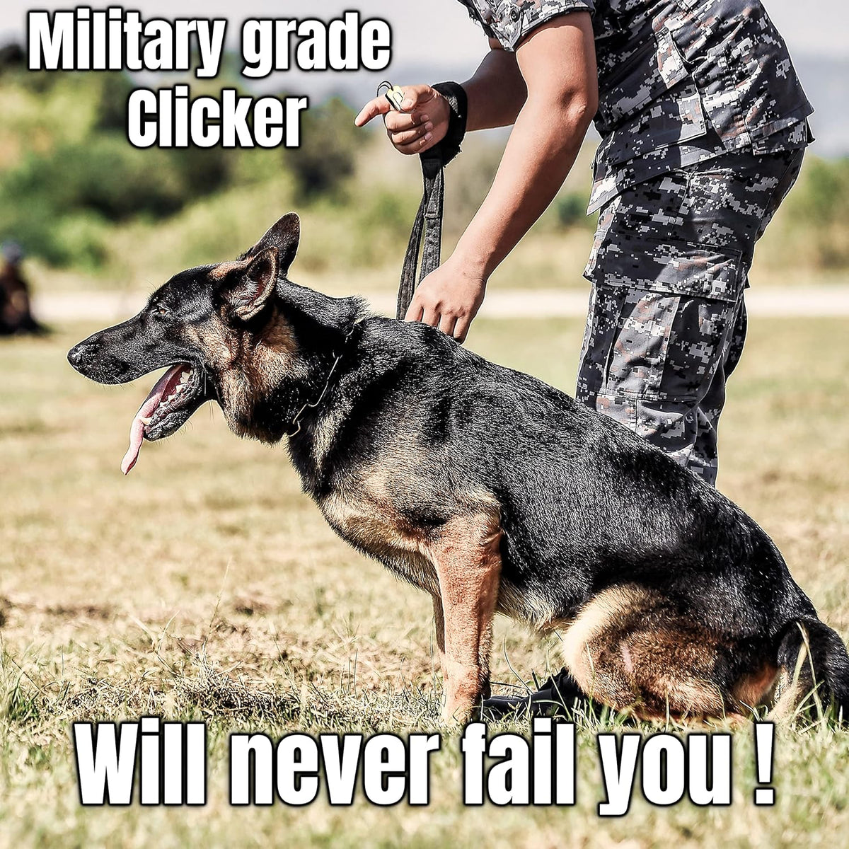 Brass and Steel Pet Training Clicker Puppy Dog Training Cricket Clicker U.S. Engraved WII Military Gear Metal Clicker