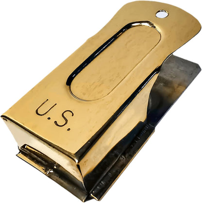 Brass and Steel Pet Training Clicker Puppy Dog Training Cricket Clicker U.S. Engraved WII Military Gear Metal Clicker