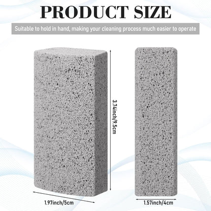 Loopeer 2 Pcs Pet Hair Remover Pumice Stone for Dog Cat Hair Removal Cleaning Pet Fur Stone 6 Inch Dog Fur Cleaning Tool for Car Interior Bedding Carpet Couch Furniture(6 x 2 x 1.6 in)