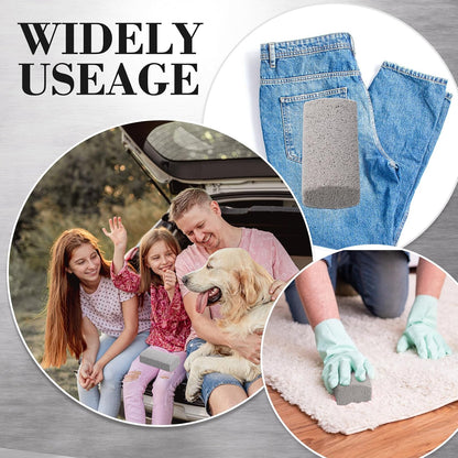 Loopeer 2 Pcs Pet Hair Remover Pumice Stone for Dog Cat Hair Removal Cleaning Pet Fur Stone 6 Inch Dog Fur Cleaning Tool for Car Interior Bedding Carpet Couch Furniture(6 x 2 x 1.6 in)