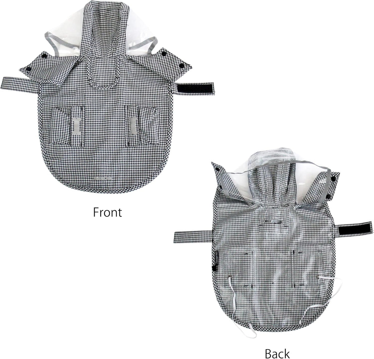 Waterproof Dog Raincoat, Adjustable Reflective Lightweight Pet Rain Clothes with Poncho Hood(Medium, Light Purple)