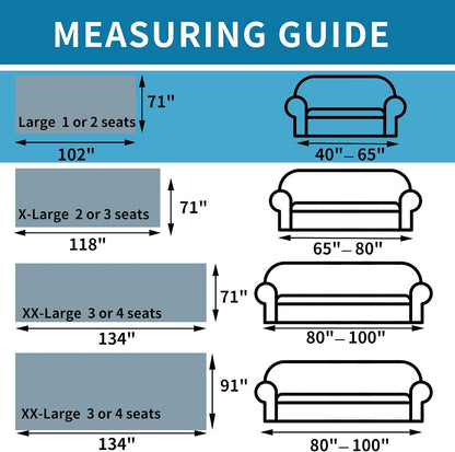 Non Slip Couch Cover Sofa Covers for 3 Cushion Couch Washable sectional Couch Covers for Dogs pet Furniture Protector Couch Cover Blanket for Living Room (Off White, 91"x134")