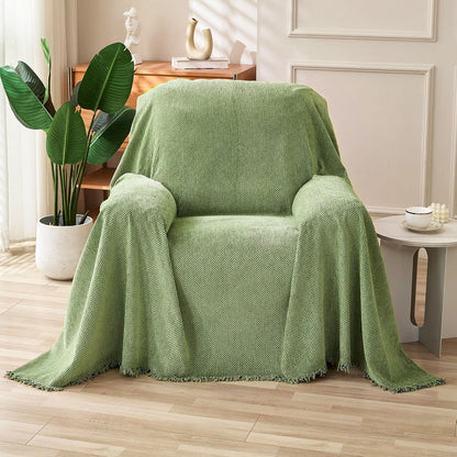 Non Slip Couch Cover Sofa Covers for 3 Cushion Couch Washable sectional Couch Covers for Dogs pet Furniture Protector Couch Cover Blanket for Living Room (Off White, 91"x134")