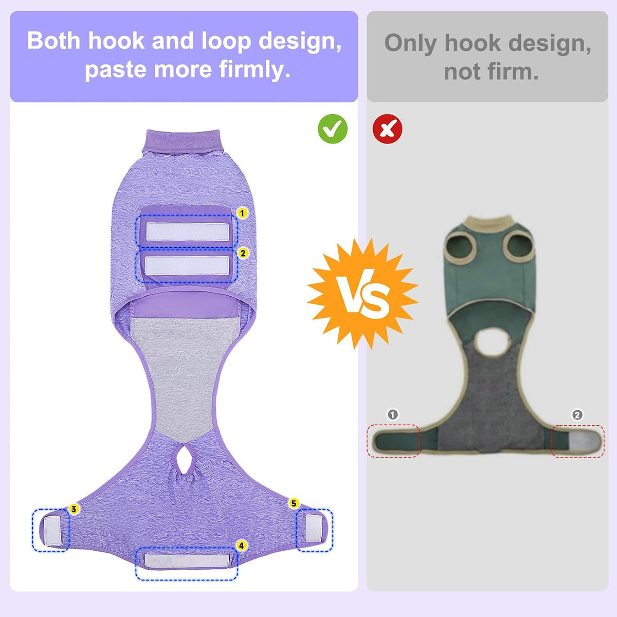 Dog Surgery Recovery Suit, Female Spay, Male Neuter, Anti Licking