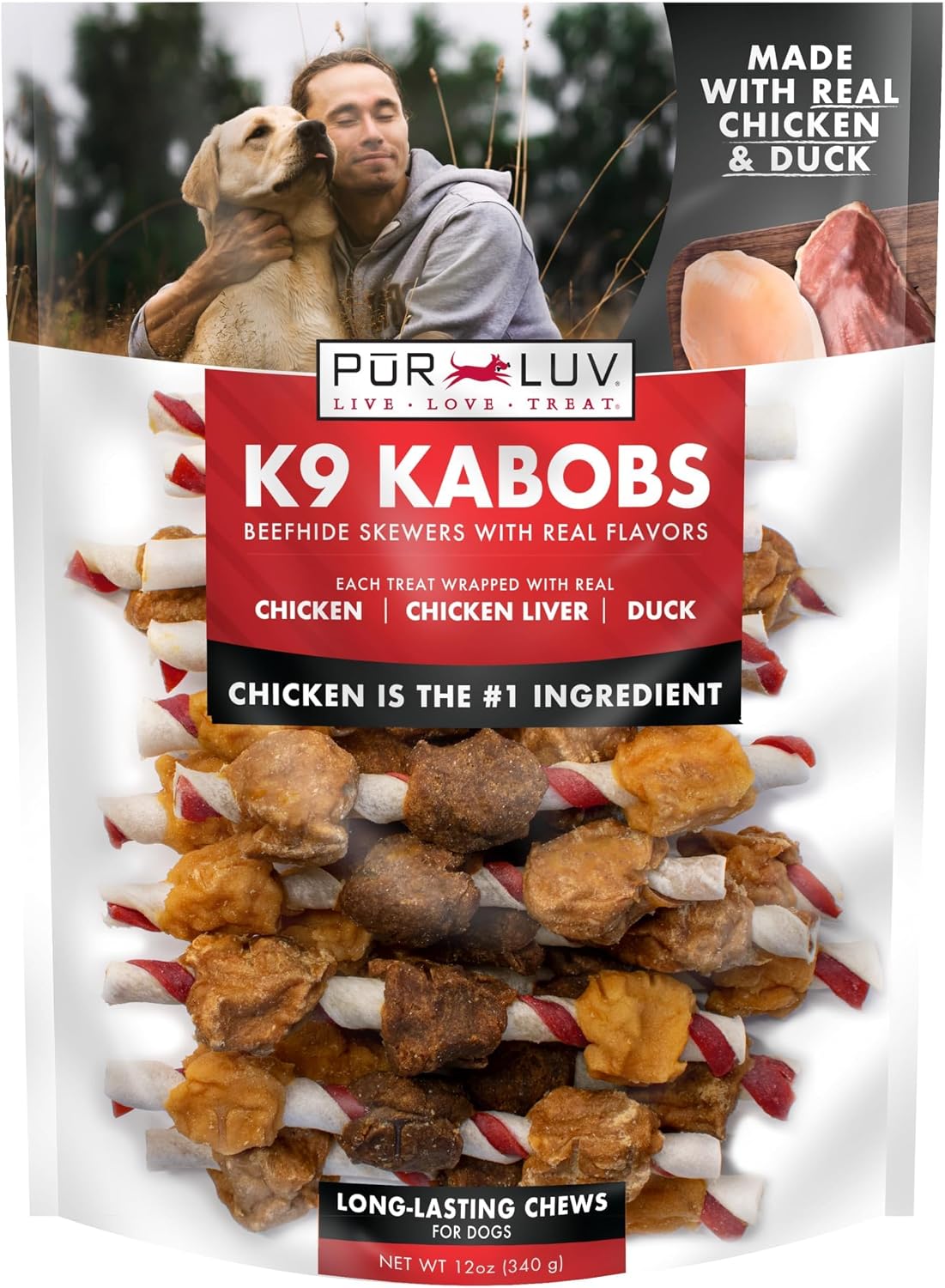 Chicken Jerky Dog Treats, Made with 100% Real Chicken Breast, 16 Ounces, Healthy, Easily Digestible, Long-Lasting, High Protein, Satisfies Dog's Urge to Chew