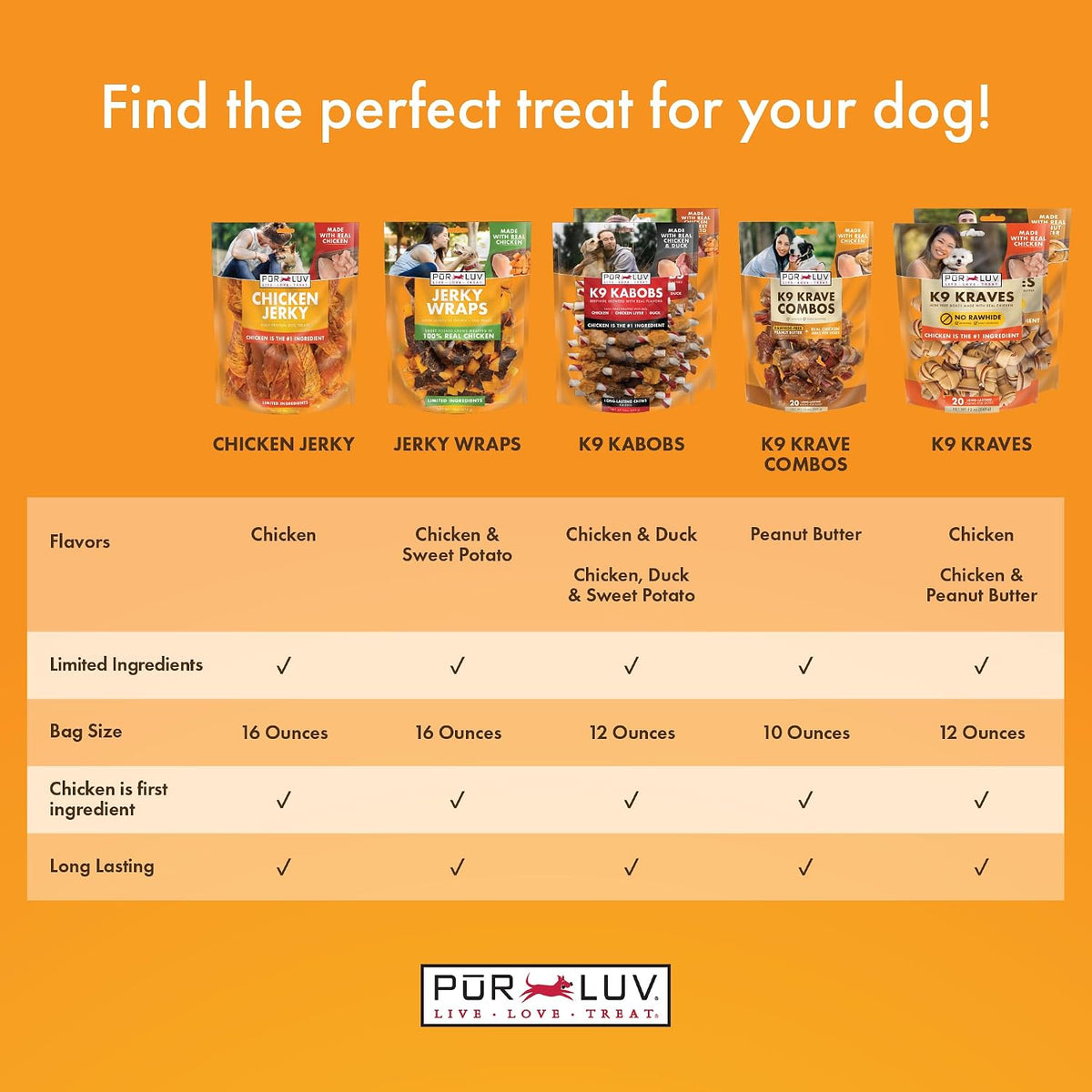 Chicken Jerky Dog Treats, Made with 100% Real Chicken Breast, 16 Ounces, Healthy, Easily Digestible, Long-Lasting, High Protein, Satisfies Dog's Urge to Chew