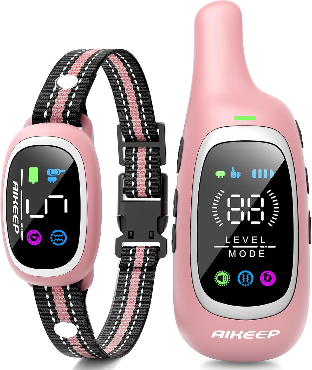 2-in-1 Dog Shock Collar and Bark Collar for Dogs – 3300FT Dog Training Collar with Remote, IP67 Waterproof e Collar with Anti-Bark/Beep/Vibration/Shock Modes for Small Medium Large Dog(8-120Lbs)