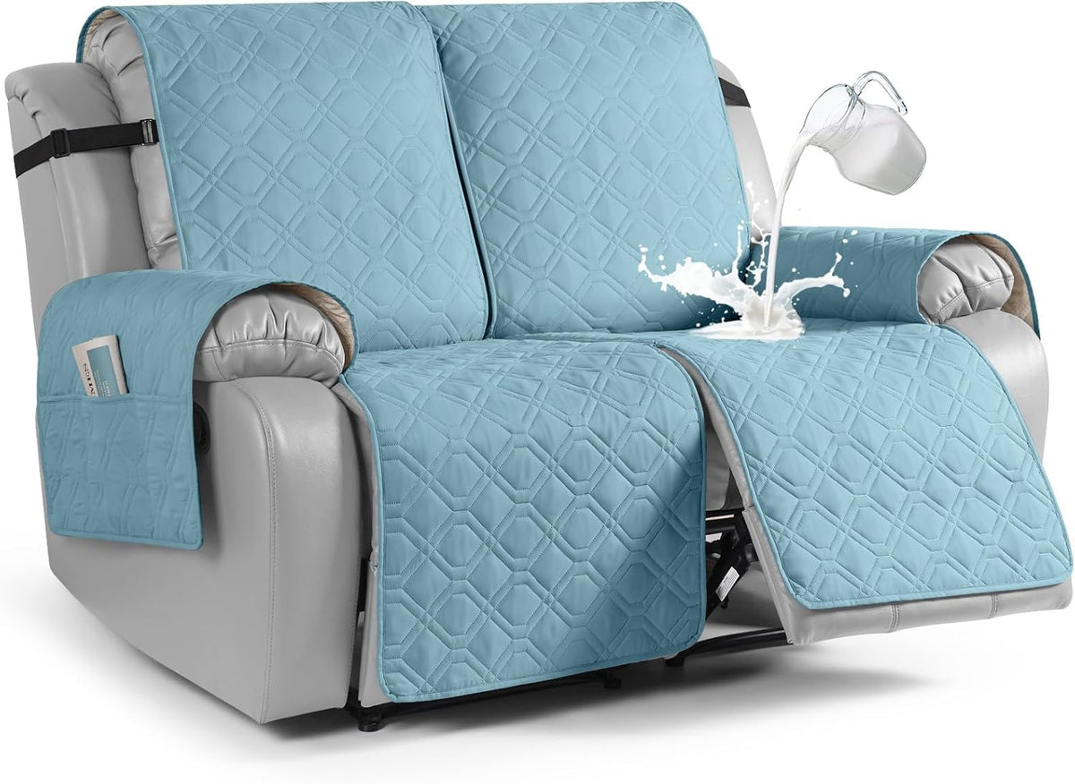 VANSOFY Waterproof Recliner Couch Covers Washable, Dark Gray,3 Seater