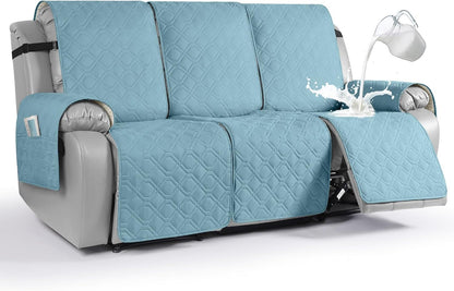 VANSOFY Waterproof Recliner Couch Covers Washable, Dark Gray,3 Seater