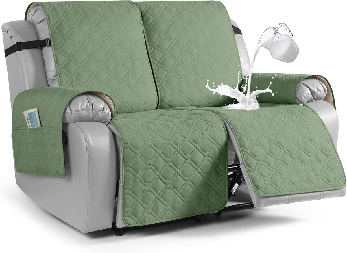 VANSOFY Waterproof Recliner Couch Covers Washable, Dark Gray,3 Seater