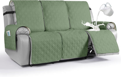 VANSOFY Waterproof Recliner Couch Covers Washable, Dark Gray,3 Seater
