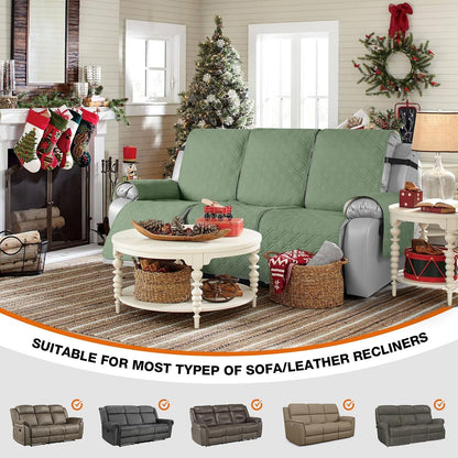 VANSOFY Waterproof Recliner Couch Covers Washable, Dark Gray,3 Seater