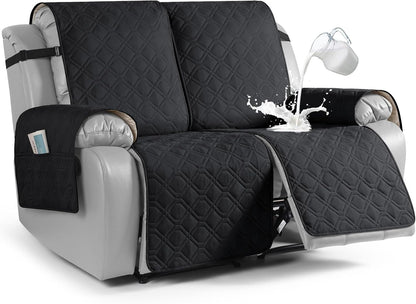 VANSOFY Waterproof Recliner Couch Covers Washable, Dark Gray,3 Seater