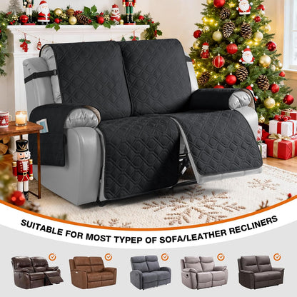 VANSOFY Waterproof Recliner Couch Covers Washable, Dark Gray,3 Seater