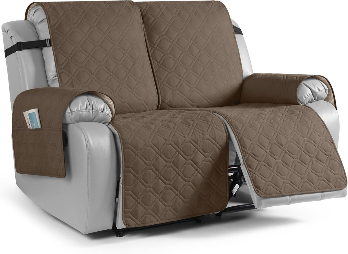 VANSOFY Waterproof Recliner Couch Covers Washable, Dark Gray,3 Seater
