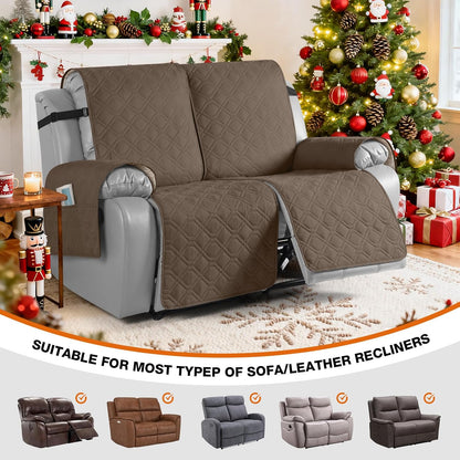 VANSOFY Waterproof Recliner Couch Covers Washable, Dark Gray,3 Seater