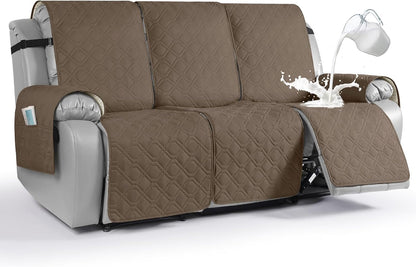 VANSOFY Waterproof Recliner Couch Covers Washable, Dark Gray,3 Seater