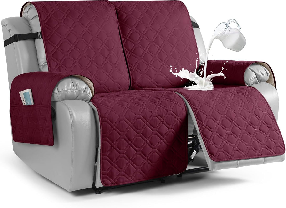 VANSOFY Waterproof Recliner Couch Covers Washable, Dark Gray,3 Seater