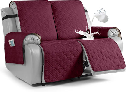 VANSOFY Waterproof Recliner Couch Covers Washable, Dark Gray,3 Seater