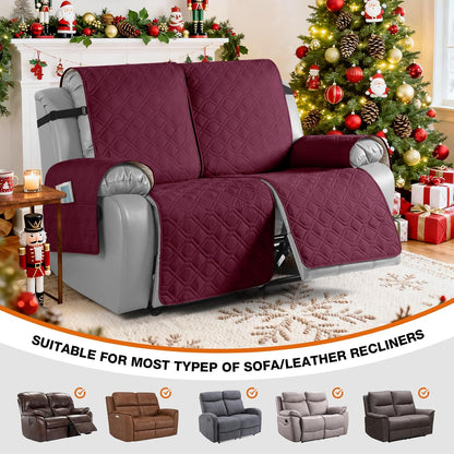 VANSOFY Waterproof Recliner Couch Covers Washable, Dark Gray,3 Seater