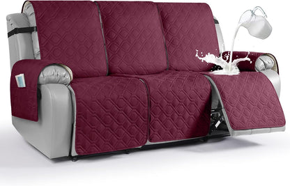 VANSOFY Waterproof Recliner Couch Covers Washable, Dark Gray,3 Seater