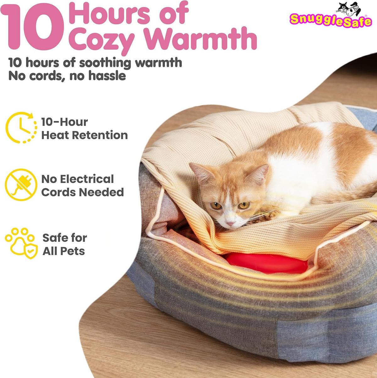 Microwave Pet Heating Disc, Heating Pad for Kittens & Cats