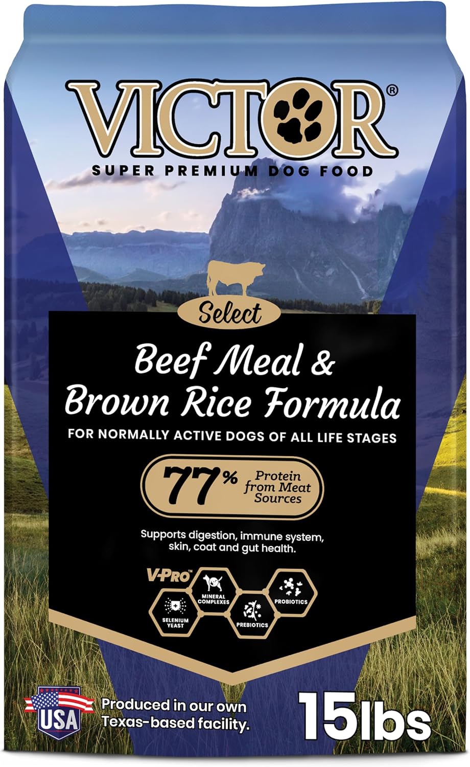 Select Gluten-Free Beef Meal & Brown Rice Dry Dog Food, 5 lb