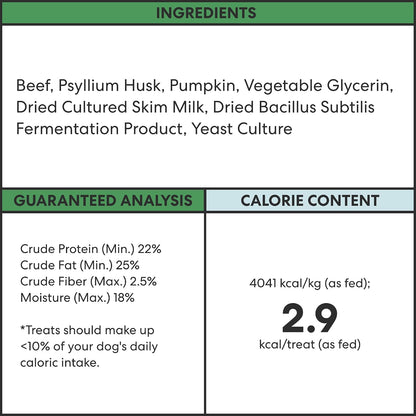 Limited Ingredient Beef Air Dried Dog Treats, 5 Oz