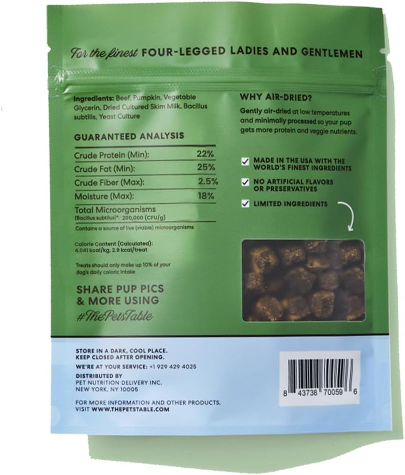 Limited Ingredient Beef Air Dried Dog Treats, 5 Oz