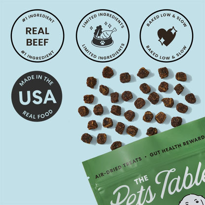 Limited Ingredient Beef Air Dried Dog Treats, 5 Oz