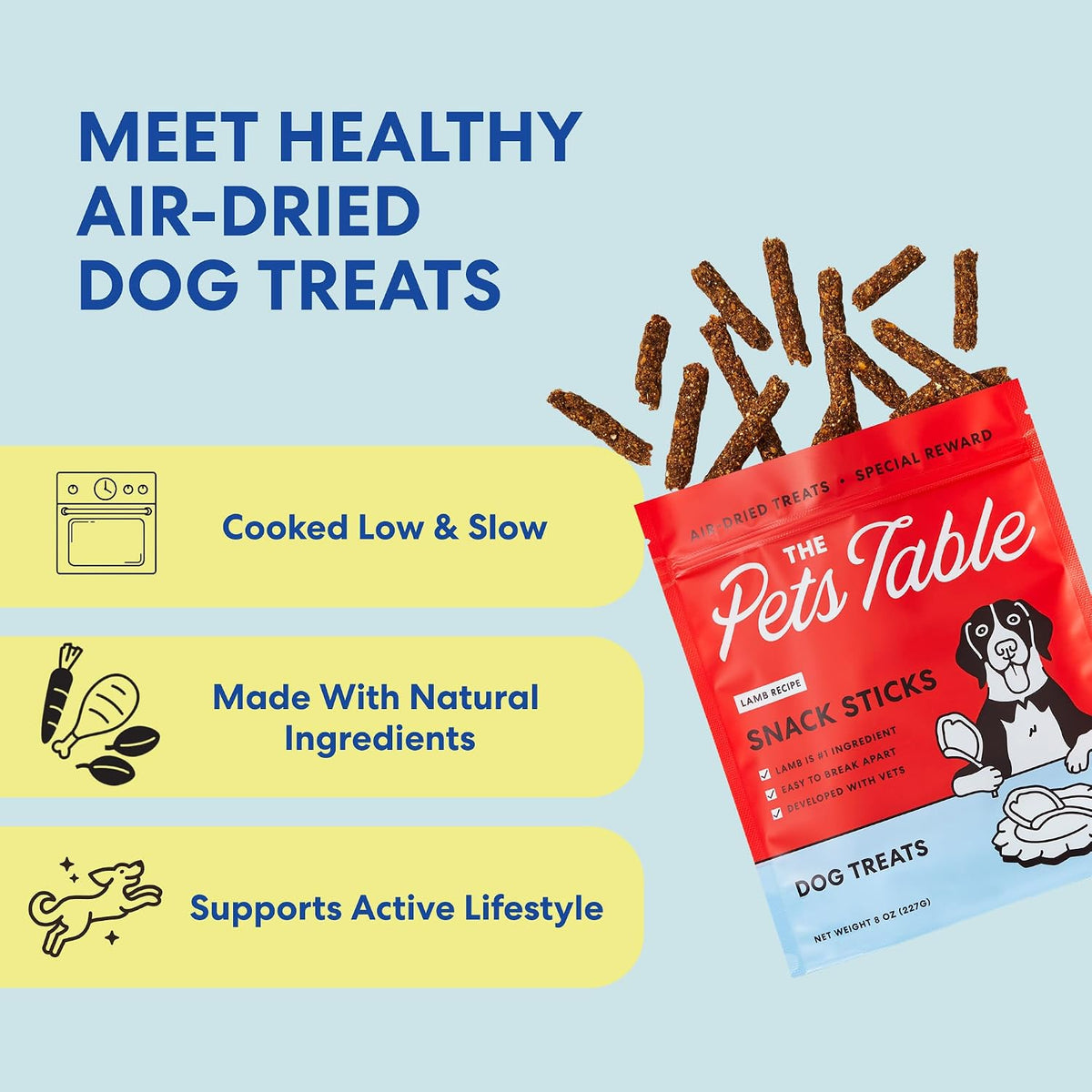 Limited Ingredient Beef Air Dried Dog Treats, 5 Oz