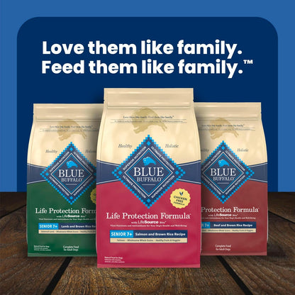 Blue Buffalo Life Protection Formula Beef Senior 7+ Dry Dog Food, 5 lb