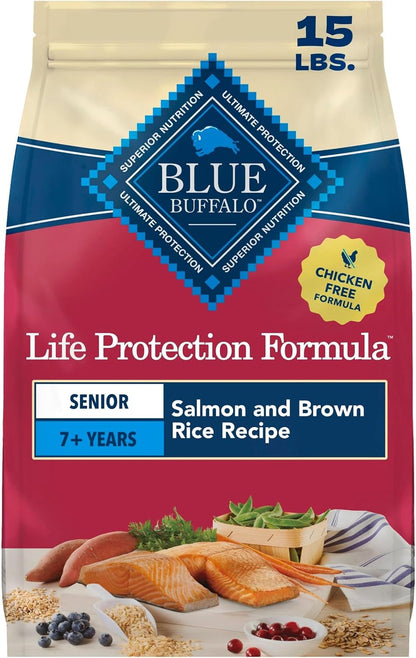Blue Buffalo Life Protection Formula Beef Senior 7+ Dry Dog Food, 5 lb