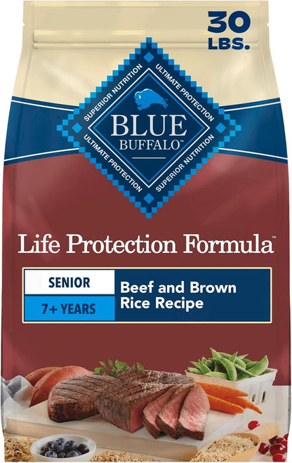 Blue Buffalo Life Protection Formula Beef Senior 7+ Dry Dog Food, 5 lb