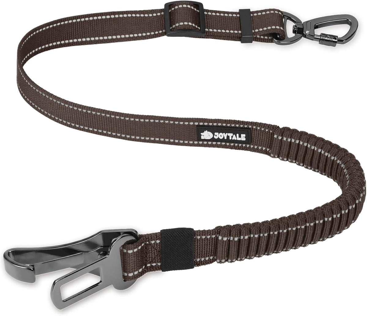 3-in-1 Bungee Dog Seat Belt for Car, Medium and Large Dogs, Black