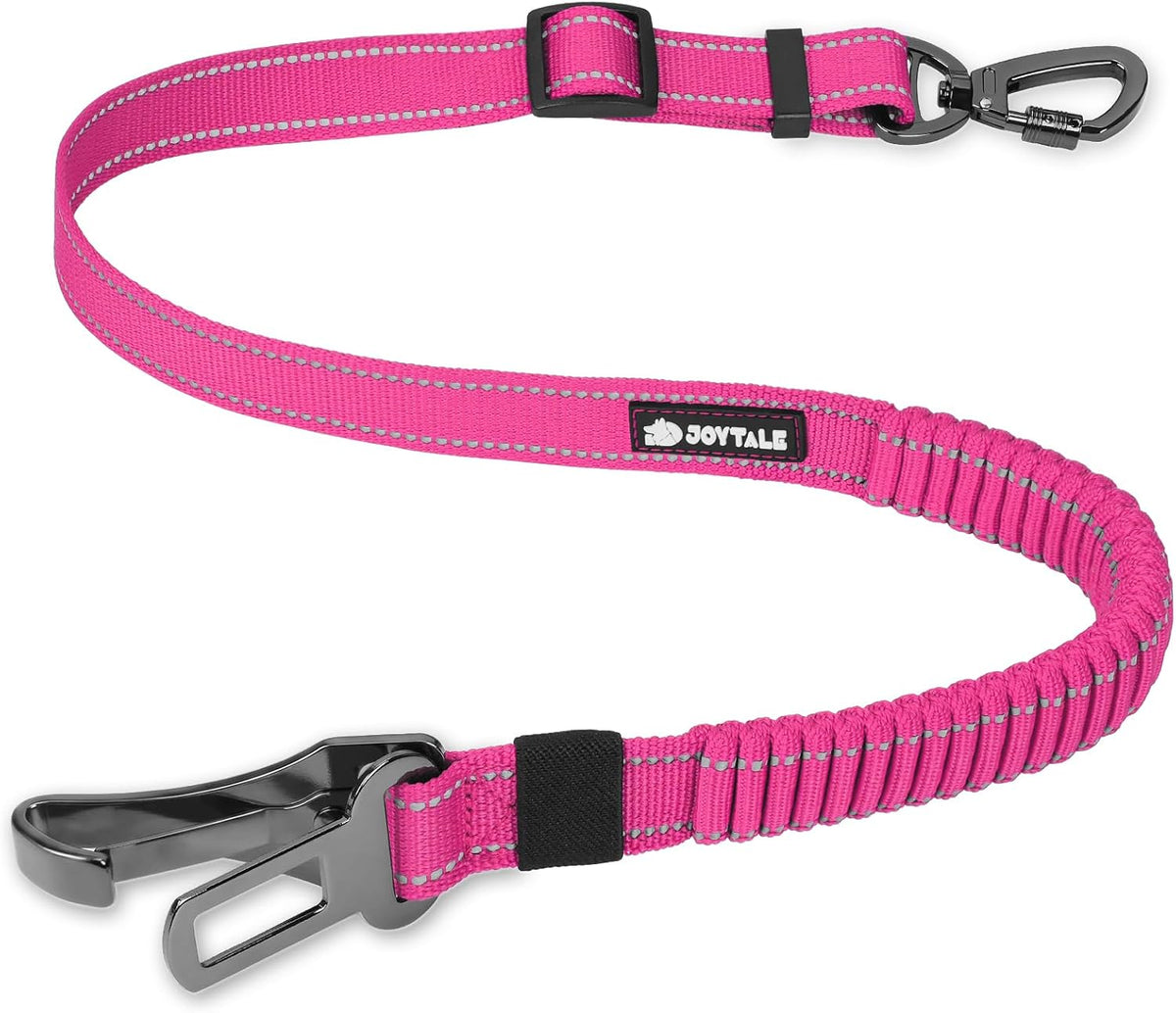 3-in-1 Bungee Dog Seat Belt for Car, Medium and Large Dogs, Black