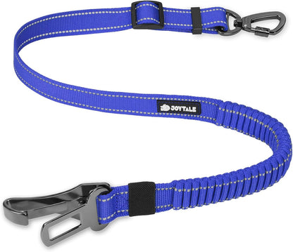 3-in-1 Bungee Dog Seat Belt for Car, Medium and Large Dogs, Black