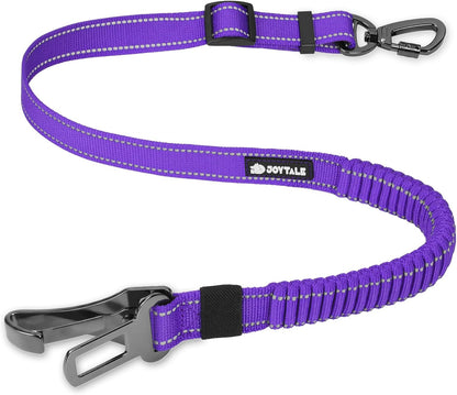 3-in-1 Bungee Dog Seat Belt for Car, Medium and Large Dogs, Black