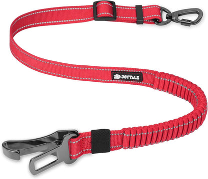 3-in-1 Bungee Dog Seat Belt for Car, Medium and Large Dogs, Black