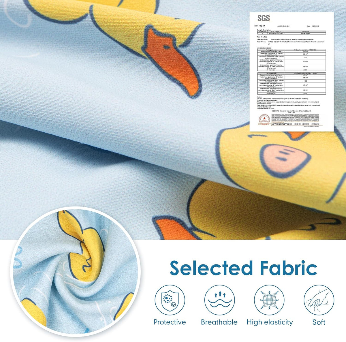 Recovery Suit for Dogs Surgery Surgical Dog Onesie, Yellow Duck, M
