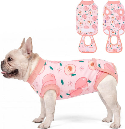 Recovery Suit for Dogs Surgery Surgical Dog Onesie, Yellow Duck, M