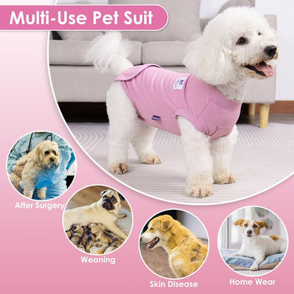 Recovery Suit for Dogs Surgery Surgical Dog Onesie, Yellow Duck, M