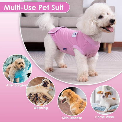 Recovery Suit for Dogs Surgery Surgical Dog Onesie, Yellow Duck, M