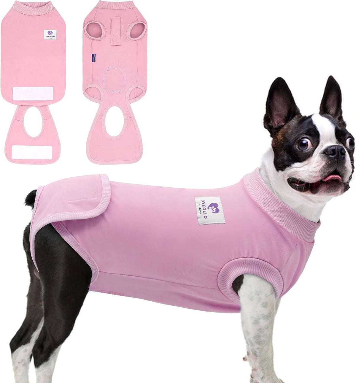 Recovery Suit for Dogs Surgery Surgical Dog Onesie, Yellow Duck, M
