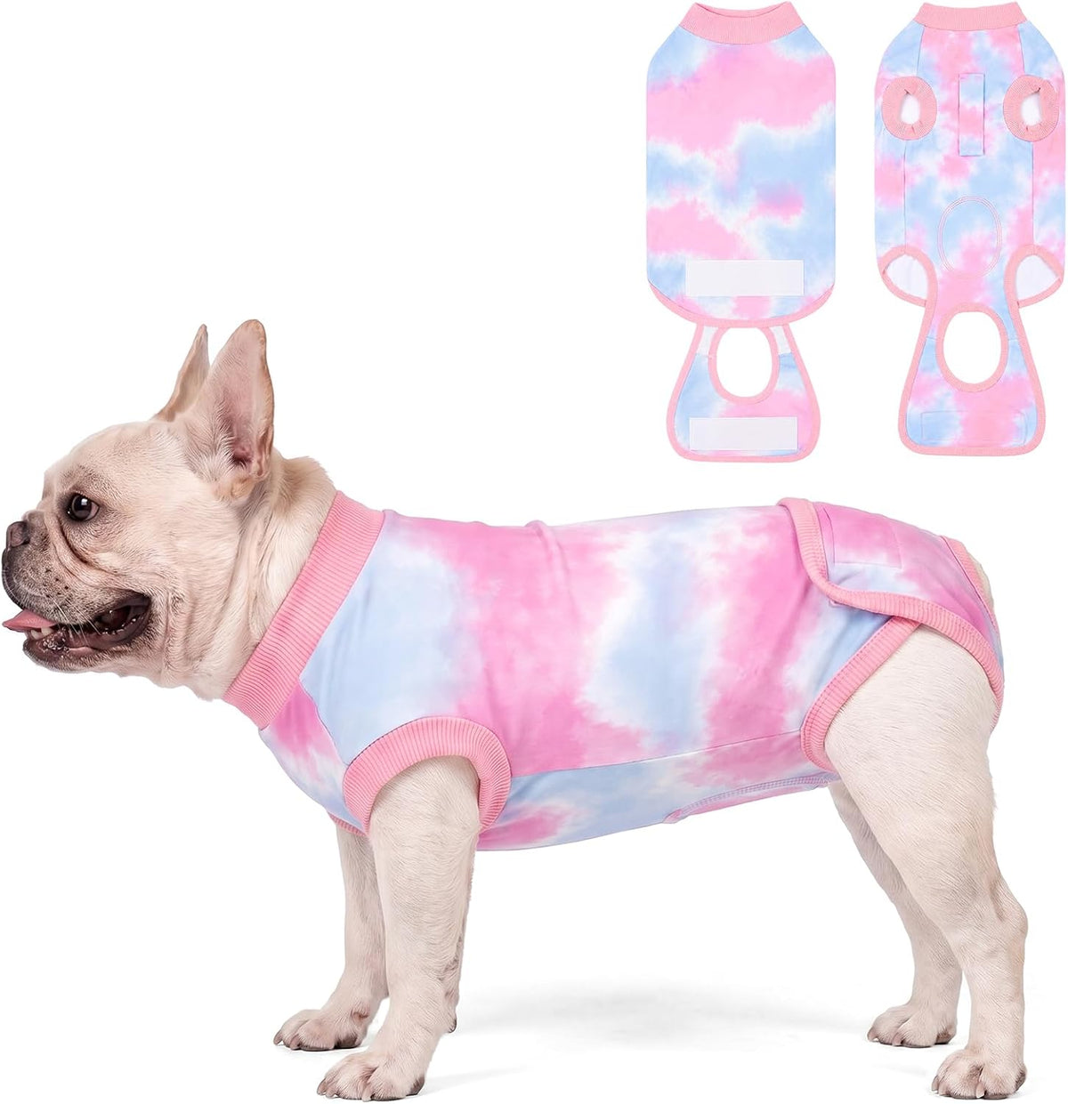 Recovery Suit for Dogs Surgery Surgical Dog Onesie, Yellow Duck, M