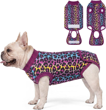 Recovery Suit for Dogs Surgery Surgical Dog Onesie, Yellow Duck, M