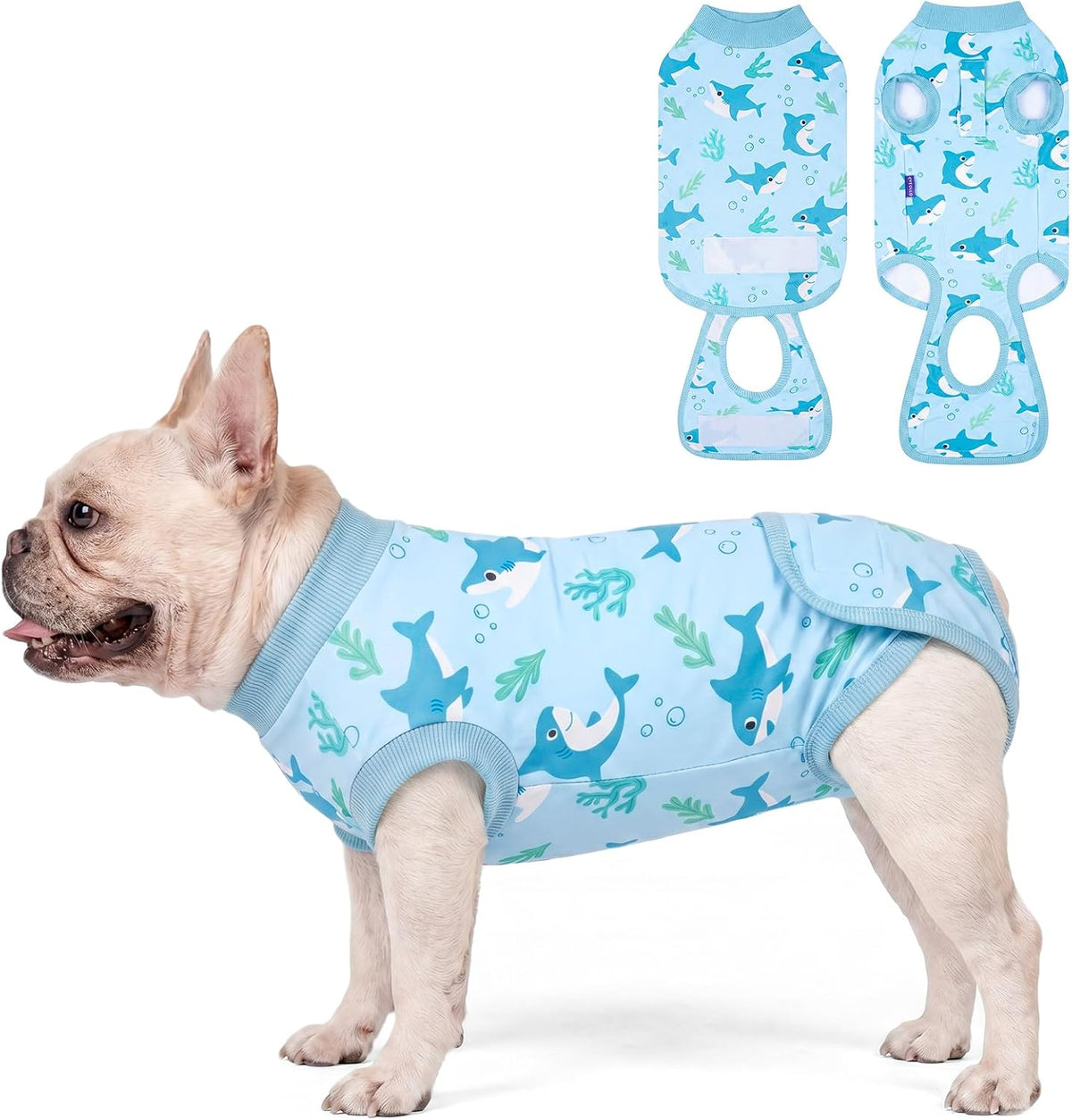 Recovery Suit for Dogs Surgery Surgical Dog Onesie, Yellow Duck, M