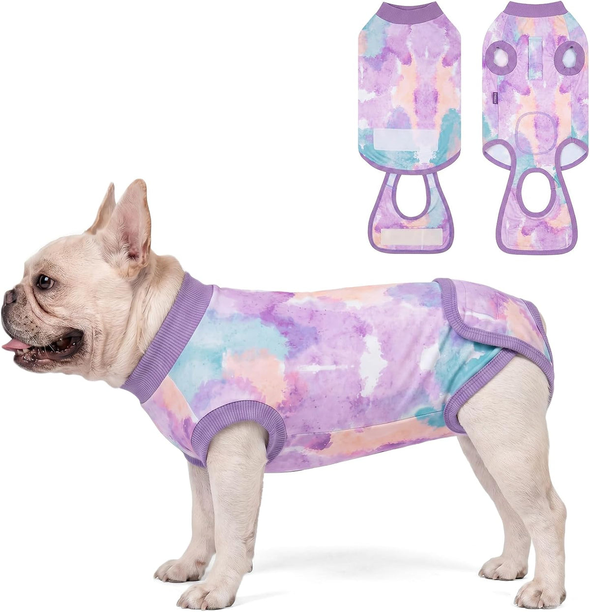 Recovery Suit for Dogs Surgery Surgical Dog Onesie, Yellow Duck, M