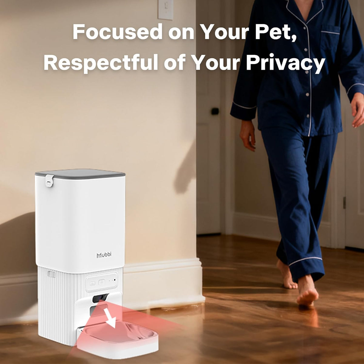 Automatic Dog Feeder with Elevated Stand - 7L Cat Food Dispenser with Large Food Tray, Timed Auto Cat Feeder for Dry Food, 6 Meals Per Day, No-Jam, Freshness Design, Detachable for Easy Clean