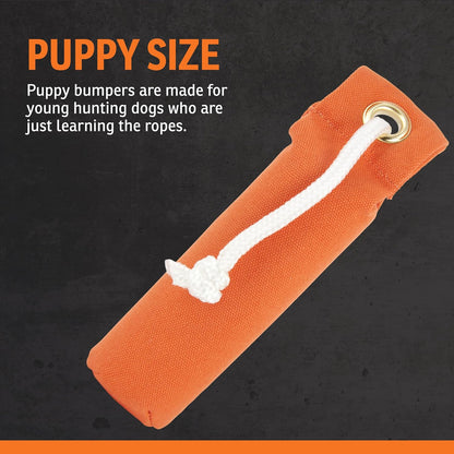 Canvas Dummy, Orange, Puppy Size 2.25 inches x 8.5 inches